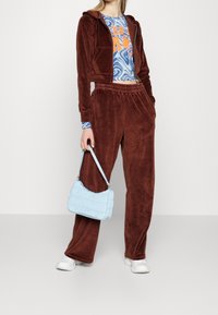 iets frans... Felpa con zip - dark brown