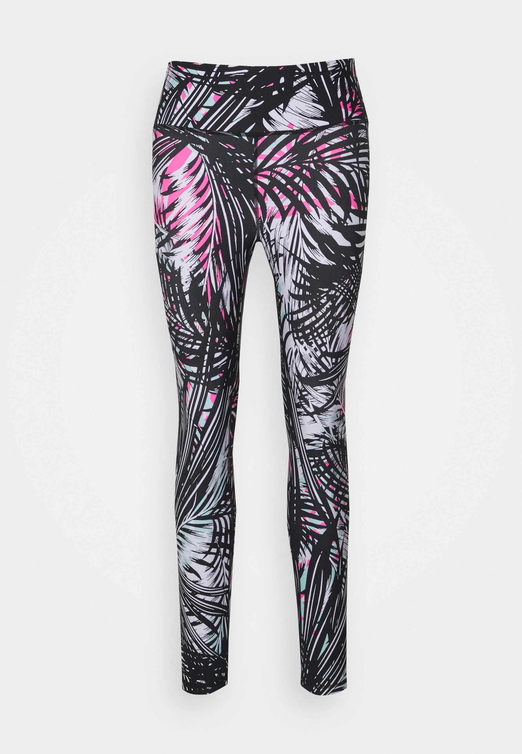 DKNY Tropic Shade High Waist 7/8 Leggings beach/laser Pink Combo, Women's, Size: Large, Multi-coloured
