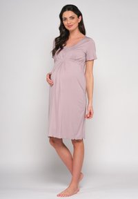 Cool Mama MATERNITY NURSING 2 IN 1 BASIC - Noční košile - lila