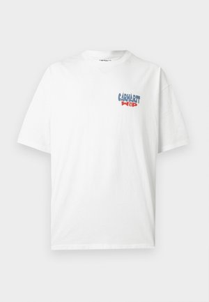 Carhartt WIP, LUGGAGE LABEL  - Trükipildiga T-särk - white