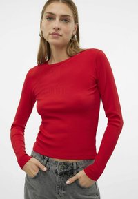 Vero Moda VMCHLOE SHORT - Longsleeve - salsa