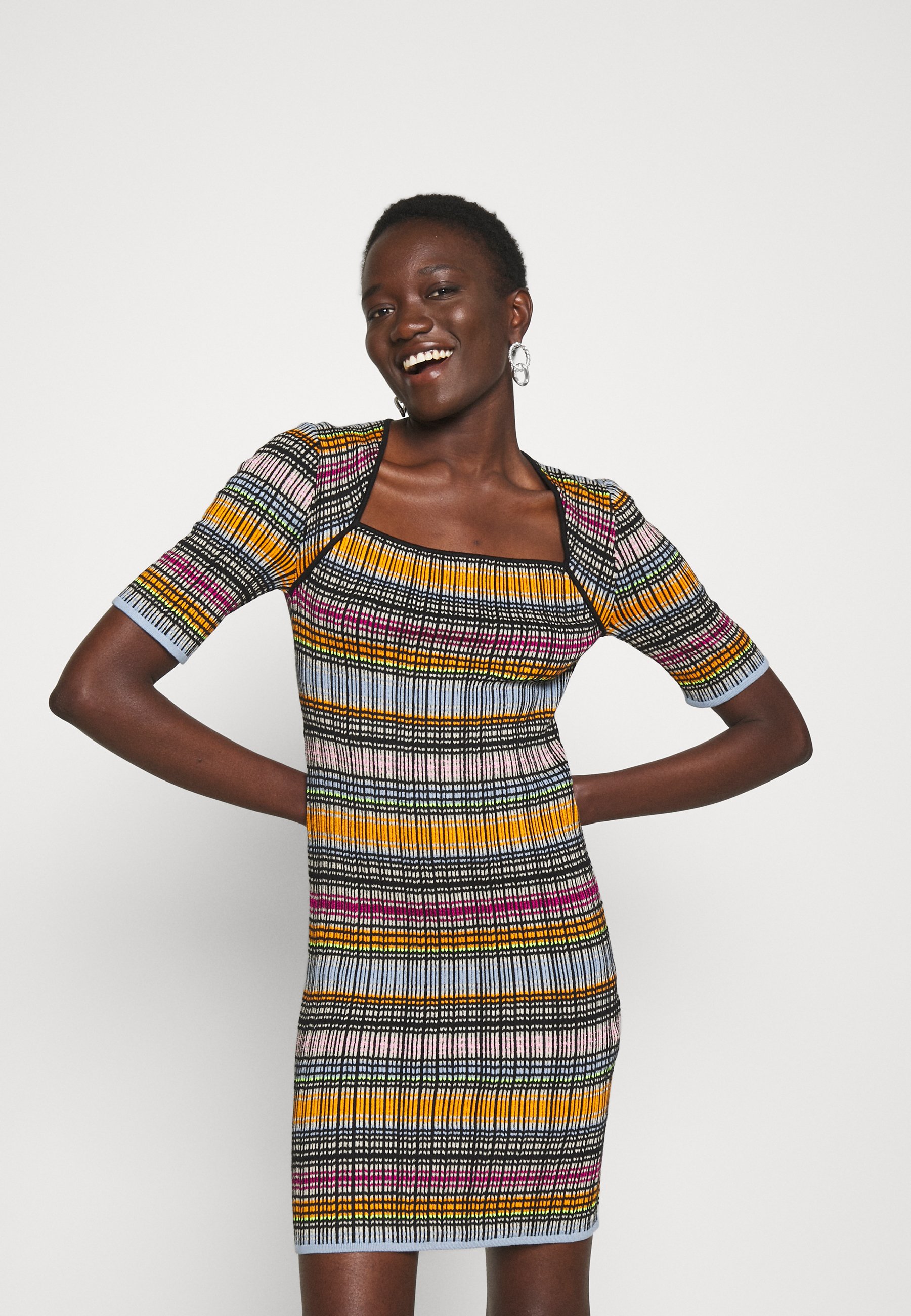 M Missoni Strickkleid - multicolor/grau - Zalando.de