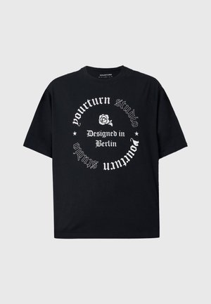 YOURTURN by Zalando, UNISEX REGULAR FIT - Camiseta estampada - black