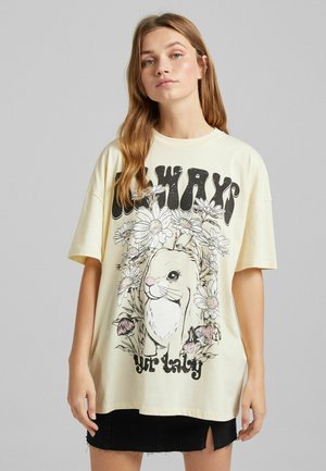 Print T-shirt - yellow