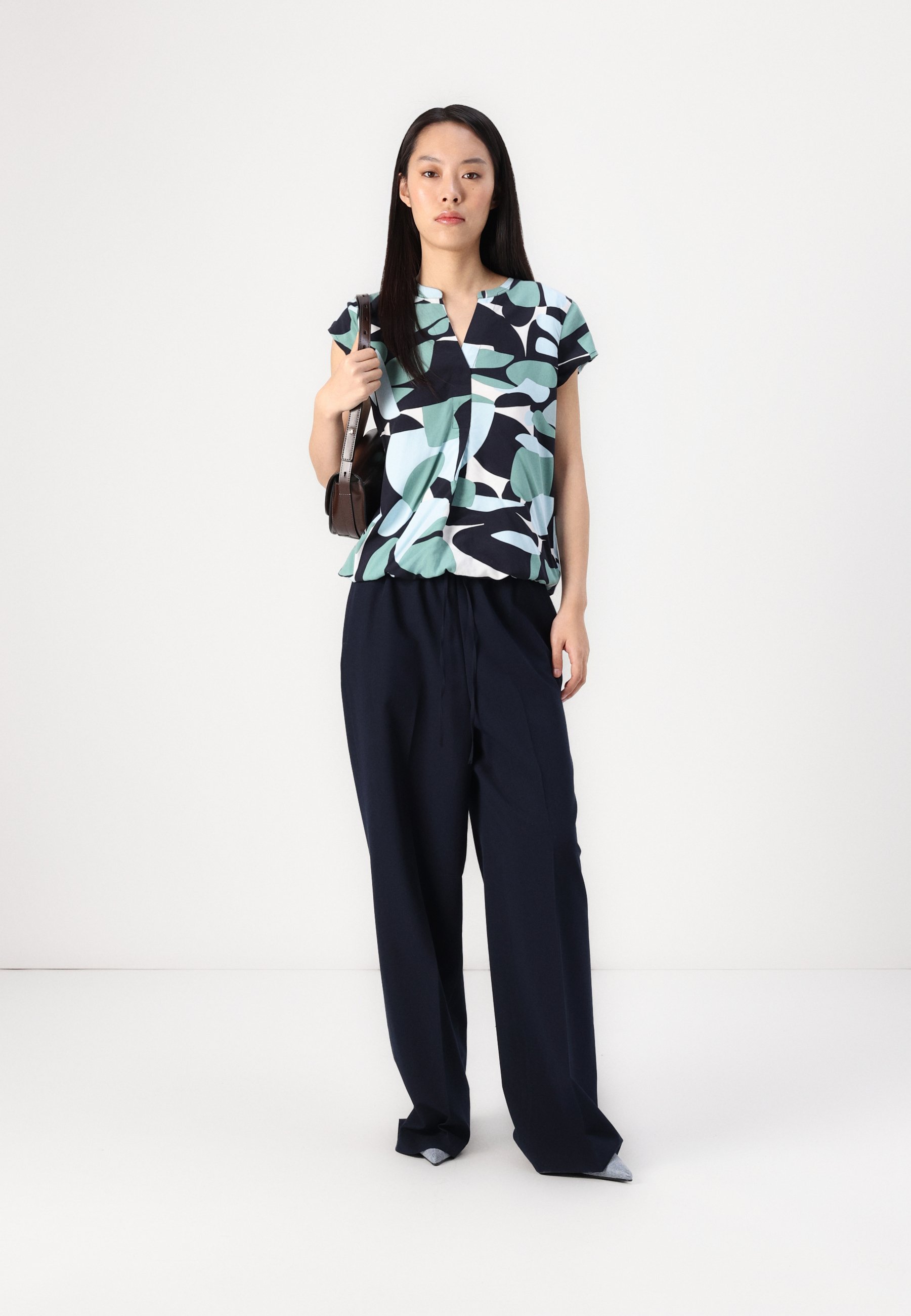 売れ筋商品|||トムテイラー シャツ レディース トップス PRINTED SHORTSLEEVE - Blouse - green トムテイラー レディース シャツ トップス PRINTED SHORTSLEEVE