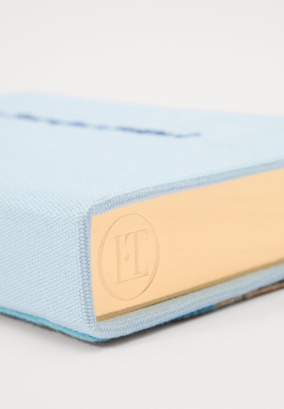 Olympia Le-Tan BOOK CLUTCH - Geantă plic - sea tex