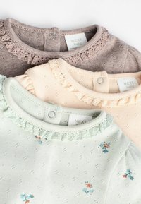 Next 3 PACK - REGULAR FIT - Body - sage green  tan brown floral