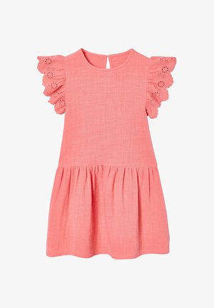 Vertbaudet, MIT STICKEREIEN - Day dress - koralle