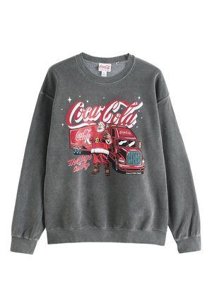 Next, CHRISTMAS - Sweatshirt - charcoal grey coca cola