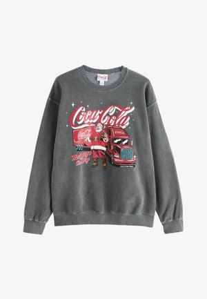 Next, CHRISTMAS - Sweatshirt - charcoal grey coca cola