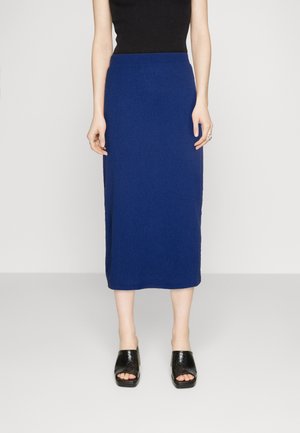 Pieces PCNALICIA MIDI SKIRT - Φούστα σε γραμμή Α - mazarine blue
