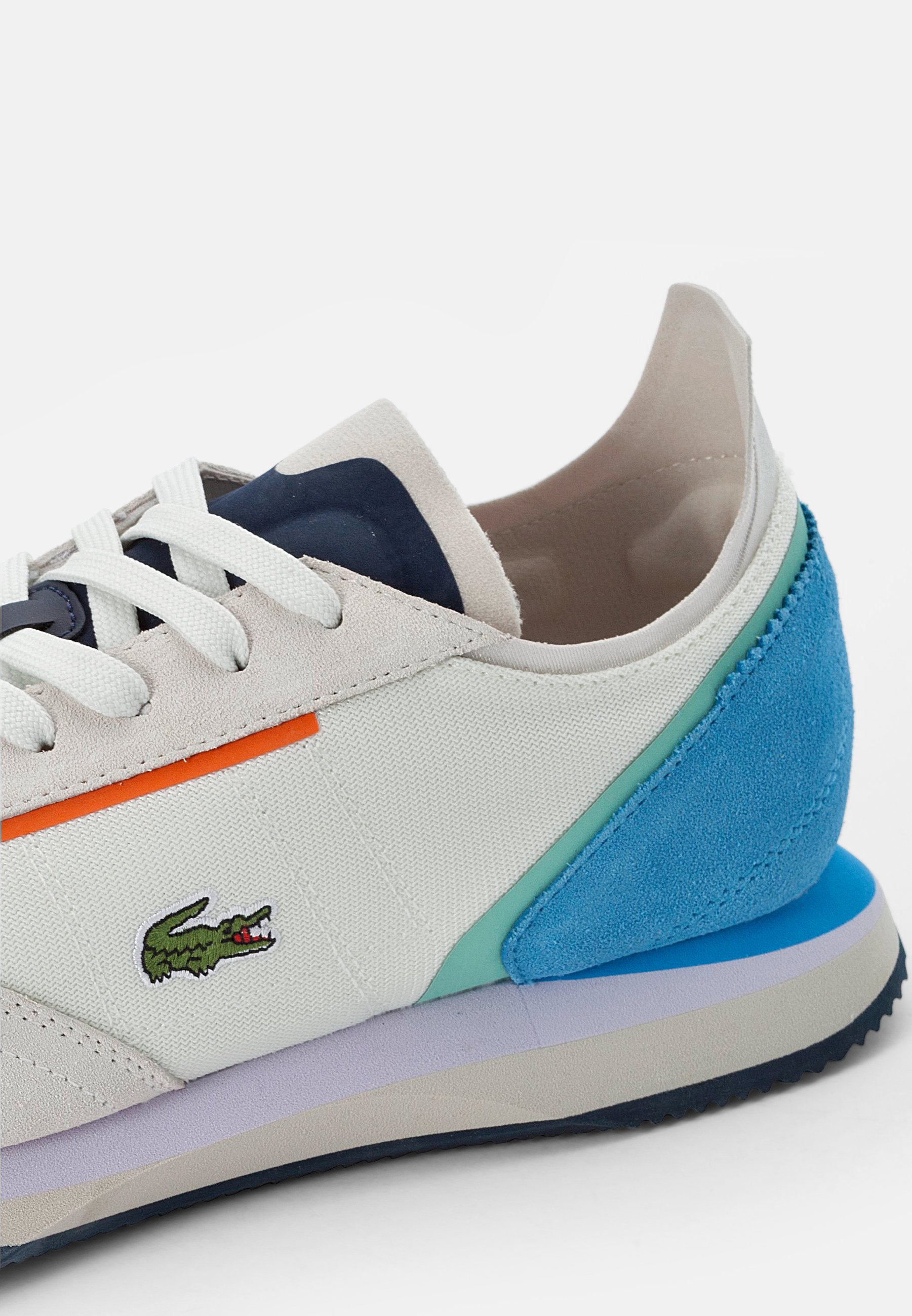 Lacoste MATCH BREAK - Sneakers laag - off white/blue/wit - Zalando.nl