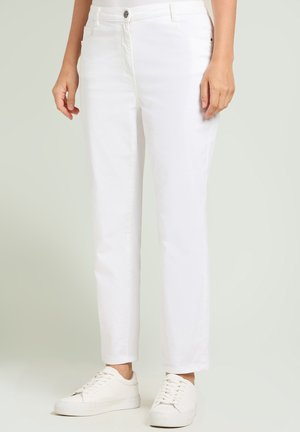 CINQUE TASCHE IN WINTER DRILL - Jeans Tapered Fit - bianco