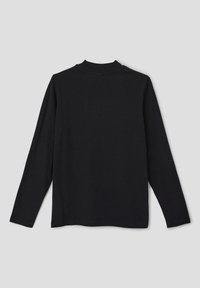 s.Oliver MIT STEHKRAGEN - Langarmshirt - schwarz