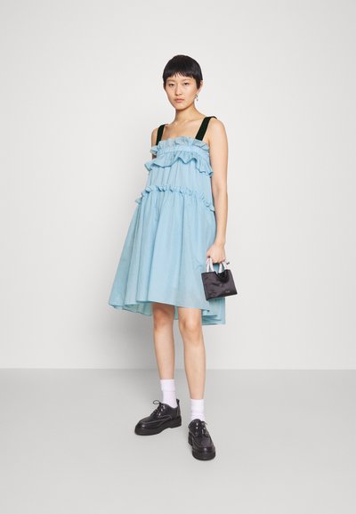 Brogger EMILY MINI DRESS WRONG - Cocktailkleid/festliches Kleid - beige/black checkerboard print