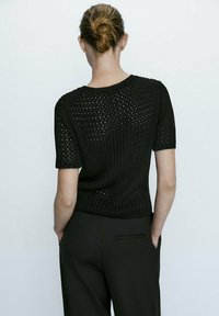 Massimo Dutti T-shirt con stampa - black
