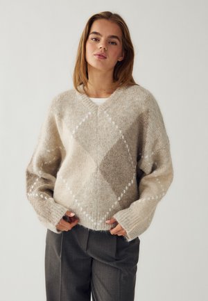 Noella, LAI KNIT - Пуловер - beige mix