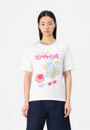 ONLSTACEY BOX  - Print T-shirt - bright white
