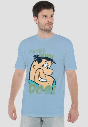 Cotton Soul, FLINTSTONES VINTAGE YABBA - Print T-shirt - light blue