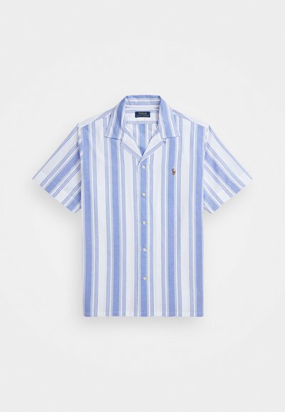 Polo Ralph Lauren CLASSIC FIT STRIPED OXFORD CAMP SHIRT - Shirt - white/blue