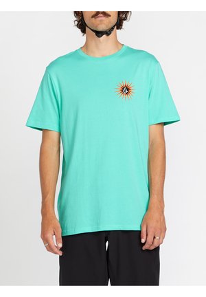 SCORCHO - Print T-shirt - dusty aqua