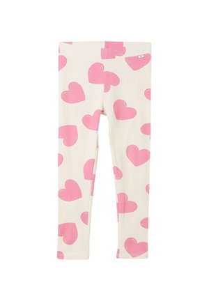 CHINO GEMUSTERTE - Leggings - big heart print