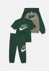 Nike Sportswear COLOR BLOCKED SET UNISEX  - Sweatshirt - dark green