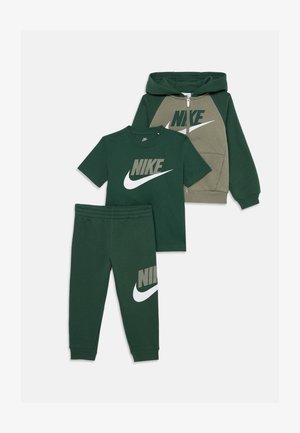 Nike Sportswear COLOR BLOCKED SET UNISEX - Mikina - dark green