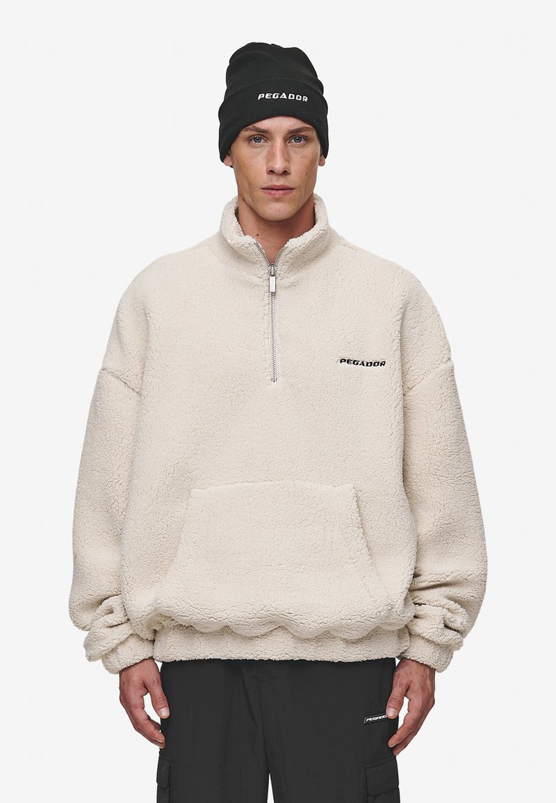 Pegador PUKA HALF ZIP - Flísová bunda - light beige