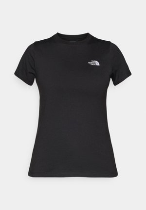 Μαύρο κοντομάνικο βαμβακερό t-shirt με μικρό λευκό λογότυπο στο αριστερό στήθος. Κλασικός σχεδιασμός με στρογγυλή λαιμόκοψη.