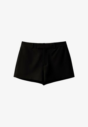 Stradivarius, TAILORED SHORTS WITH BELT LOOPS - Short - black