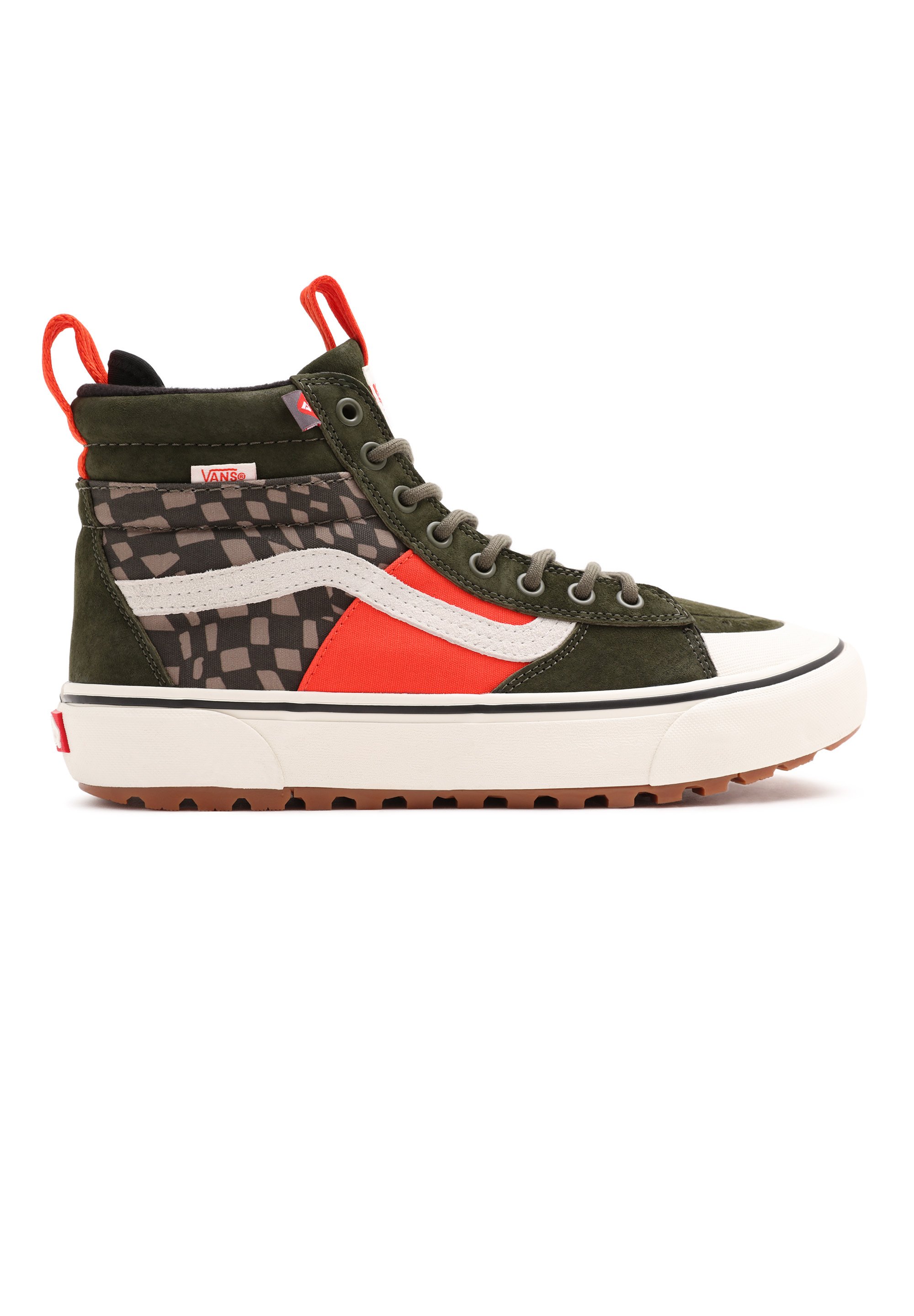 Vans UA SK8-HI MTE-2 - Sneakers hoog - grape leaf/warped check/Groen -  Zalando.nl