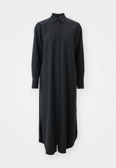 Theory MAXI - Srajčna obleka - charcoal melange