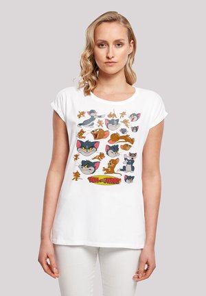 TOM AND JERRY TV SERIE MANY FACES - Print T-shirt - white