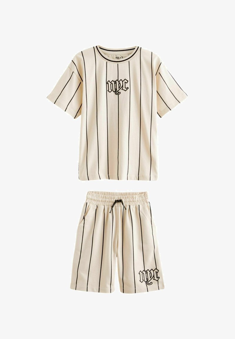 Next GRAPHIC AND SET - Šortky - cream nyc