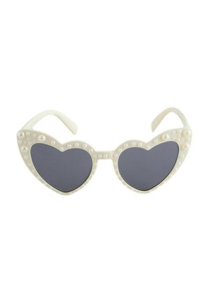 NOVELTY HEART - Gafas de sol - white