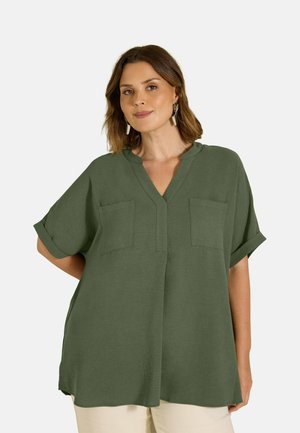 Evans, PLUS SIZE SHIRTS - Blusa - khaki