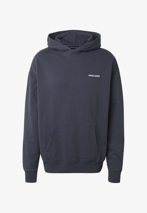 Temno siva kapucar s sprednjim žepom in majhnim belim logotipom "PEGADOR" na levi strani prsnega koša.