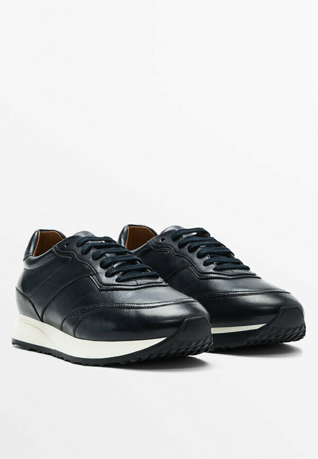 Massimo Dutti PREMIUM - Sneakers laag - dark blue/donkerblauw - Zalando.nl