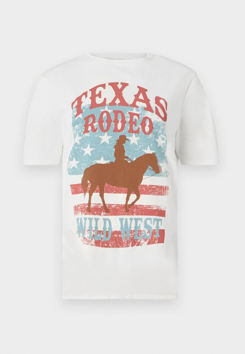 Vila T-shirt print crème