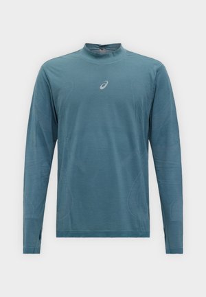 ASICS, ROAD WINTER SEAMLESS TOP - Блуза с дълги ръкави - foggy teal