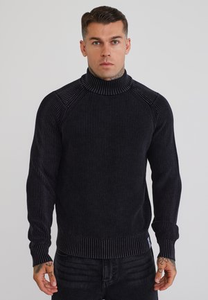 SIKSILK, HIGH NECK SWEATER. - Jumper - black