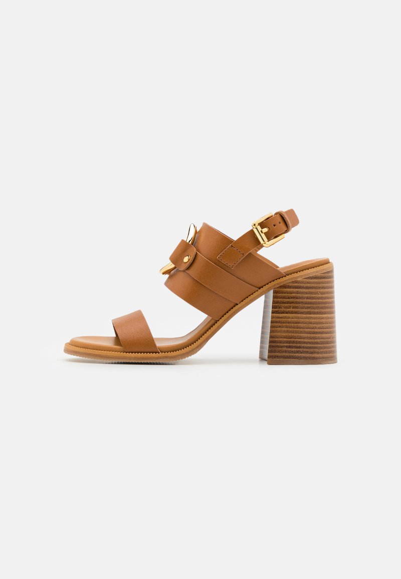 See by Chloé Sandalen met hoge hak tan