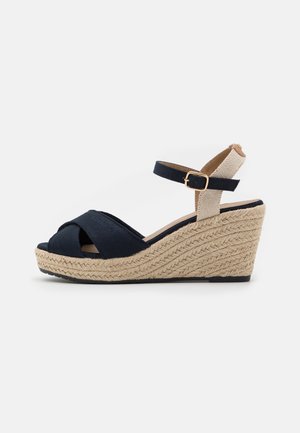 Sandalen met hoge hak - dark blue