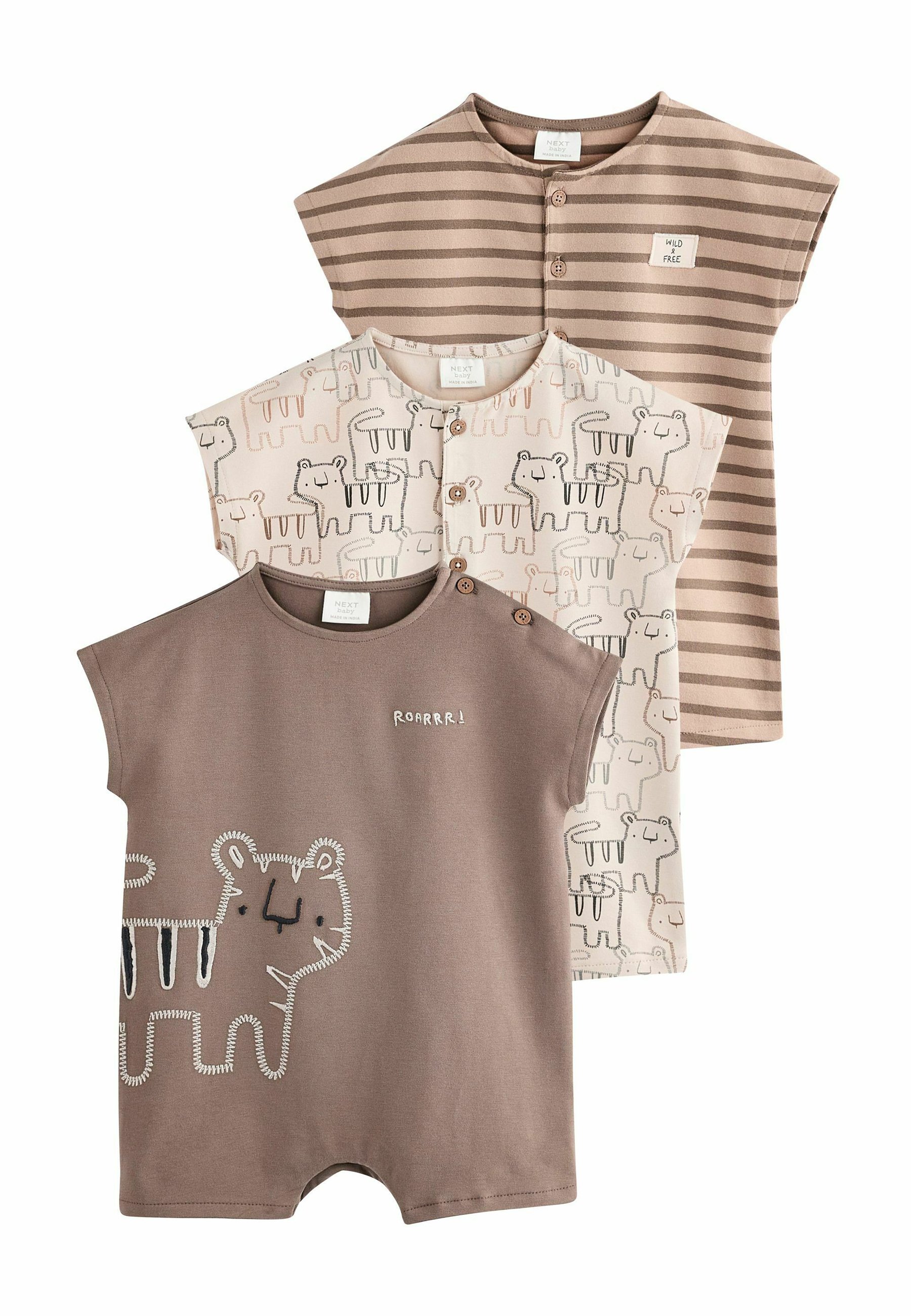 Brown tiger romper
