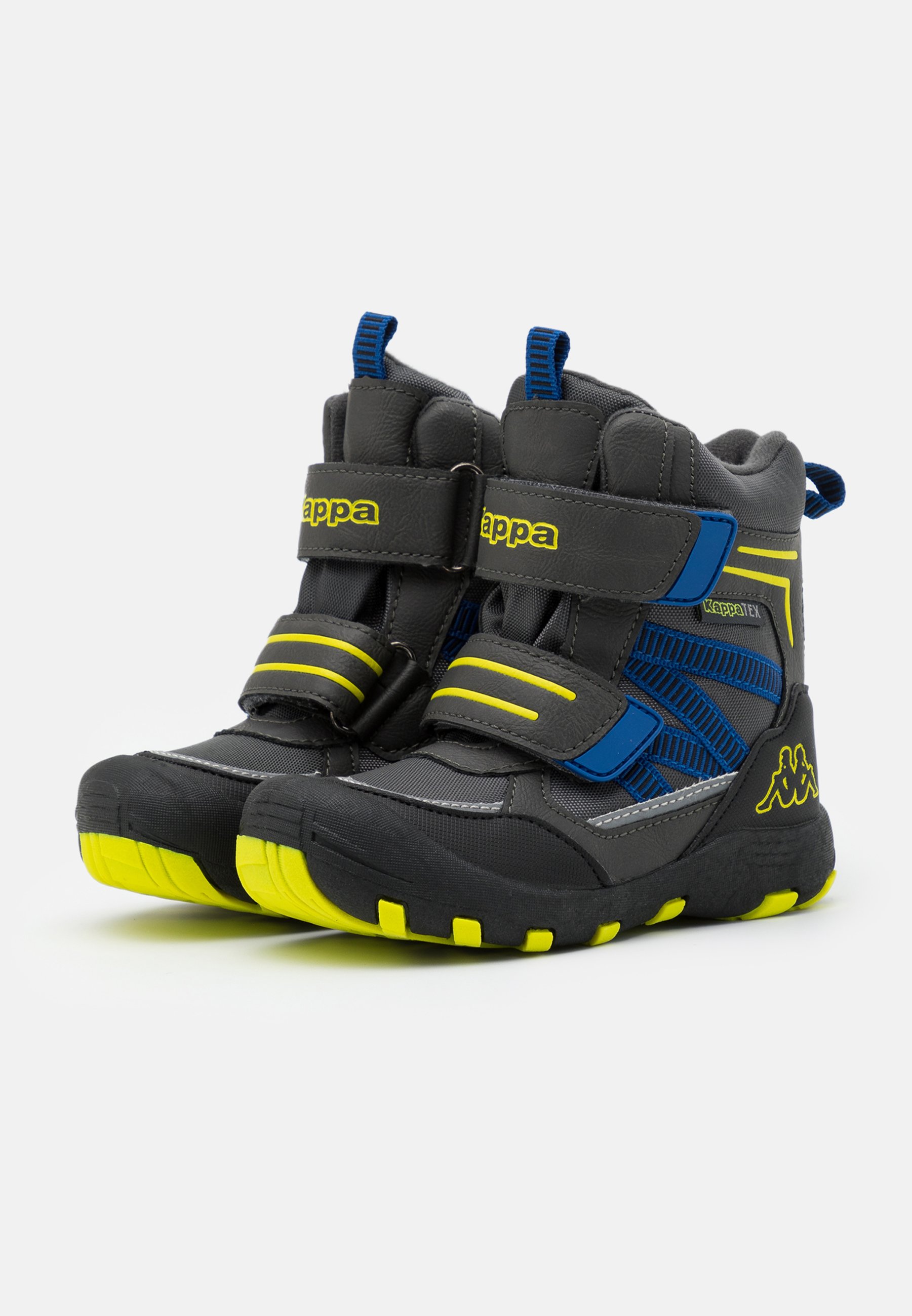 Kappa TEX UNISEX - Stivali da neve - grey/lime/grigio - Zalando.it