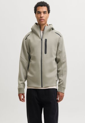 Jack & Jones, HOODIE PLAIN HOODIE - Суитшърт с цип - Green
