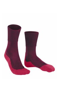 FALKE TK1 WOOL TREKKING STRONG CUSHIONING - Calcetines de deporte - azalea
