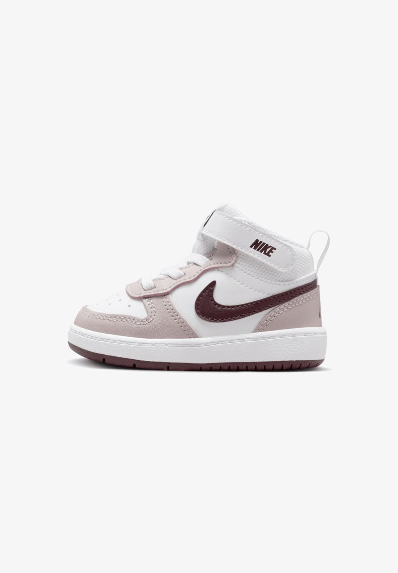 Nike Sportswear COURT BOROUGH 2 UNISEX - Sapatilhas de cano alto - white burgundy crush platinum violet