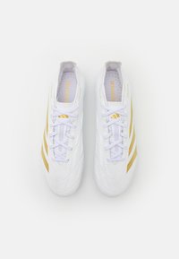adidas Performance PREDATOR LEAGUE FIRM GROUND - Botines de fútbol para terreno firme - footwear white/gold metallic